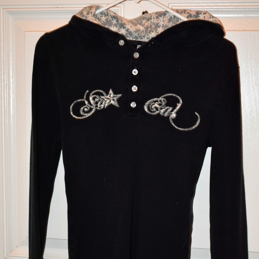 So Cal hooded waffle shirt